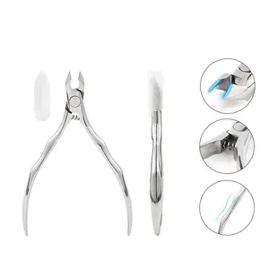 Top Quality In Stock Professional Full Jaw Cuticle Cuticle Nipper Stainless Steel Nail Cuticle Nipper Nail Nipper Cushion Grip