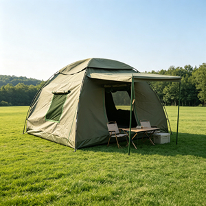 Tente de camping portable 3mx3m, facile à installer, imperméable, résistante au vent, trois saisons, pour une personne, randonnée en forêt, montagne - Product Image 4