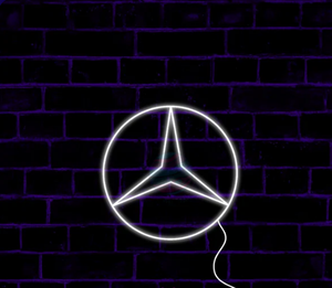 Letrero de Neón LED Hecho a Mano con el Logotipo de Mercedes, Letrero de Neón con Logotipo de Auto, USB de 5V con Atenuación - Product Image 4