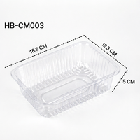 Boîte de rangement empilable personnalisée pour desserts, collations, légumes, fruits, aliments, en plastique PET, emballages alimentaires en forme de coquille, boîtes