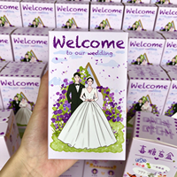 Boîte cadeau personnalisée pour bonbons de mariage, en carton blanc, emballage pour cadeaux