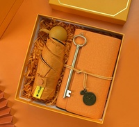 Coffret Cadeau d'Affaires Créatif et Pratique avec Tasse Métallique, Ventilateur et Parapluie – Style Minimaliste Moderne pour Études et Cadeaux d'Ouverture