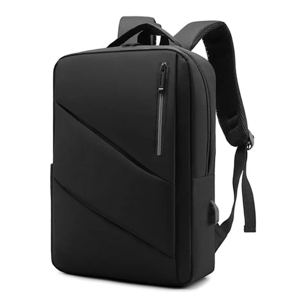 도매 싼 가격 내구성 네 색 대용량 여행 학교 가방 15.6 인치 노트북 배낭 USB 충전 포트