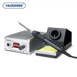 YAOGONG T12 Soldering Station 75W Intelligent Anti-static Digital Fast Heating Soldering Iron for Motherboard BGA