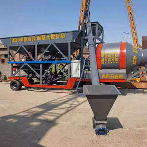 Centrale à béton mobile tout-en-un personnalisée avec moteur stable, roulement, électrique, mélangeur et système de contrôle de pesage inclus - Product Image 2