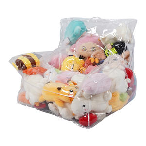 โซฟาพีวีซีใสทรงที่วางแขน สไตล์เรียบง่าย สร้างสรรค์ สำหรับคนขี้เกียจ ใช้เป็นที่นั่งตุ๊กตา หรือถุงเก็บของเล่นตุ๊กตา - Product Image 5