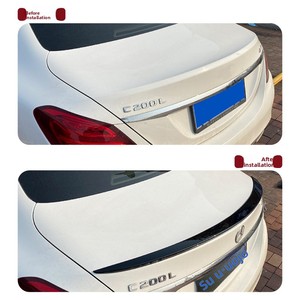 Aileron arrière en ABS pour Mercedes-Benz Classe <span class=keywords><strong>C</strong></span> W205 C180/<span class=keywords><strong>200</strong></span>/260 modèles <span class=keywords><strong>2015</strong></span>+, compatible avec les modèles <span class=keywords><strong>2015</strong></span>+, aileron aérodynamique - Product Image 4