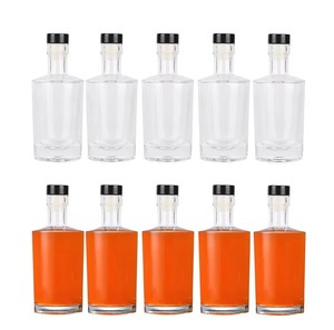 Bouteille en verre clair classique de 100 ml pour vodka, tequila, liqueur, gin, avec bouchon et boîte, idéale pour l'emballage d'huile d'olive - Vente en gros - Product Image 1