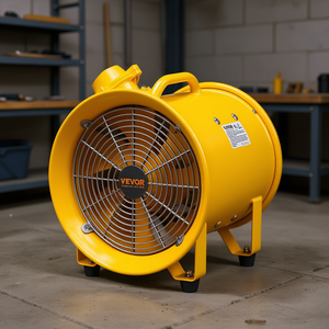 Ventilador cilíndrico Vevor de 10 pulgadas, 350W, ventilador de escape industrial, soplador portátil para uso en talleres y garajes. - Product Image 2