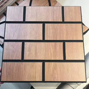 Panneaux acoustiques modernes <span class=keywords><strong>de</strong></span> bricolage Panneaux muraux basiques en bois PVC pour décoration intérieure <span class=keywords><strong>de</strong></span> chambre ou d'appartement Panneau en fibre <span class=keywords><strong>de</strong></span> polyester - Product Image 1