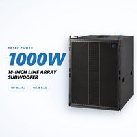 Subwoofer passif 18 pouces à haut SPL, 8 ohms, sensibilité 129 dB |   Caisse de basses 000W pour installation fixe en boîte de nuit