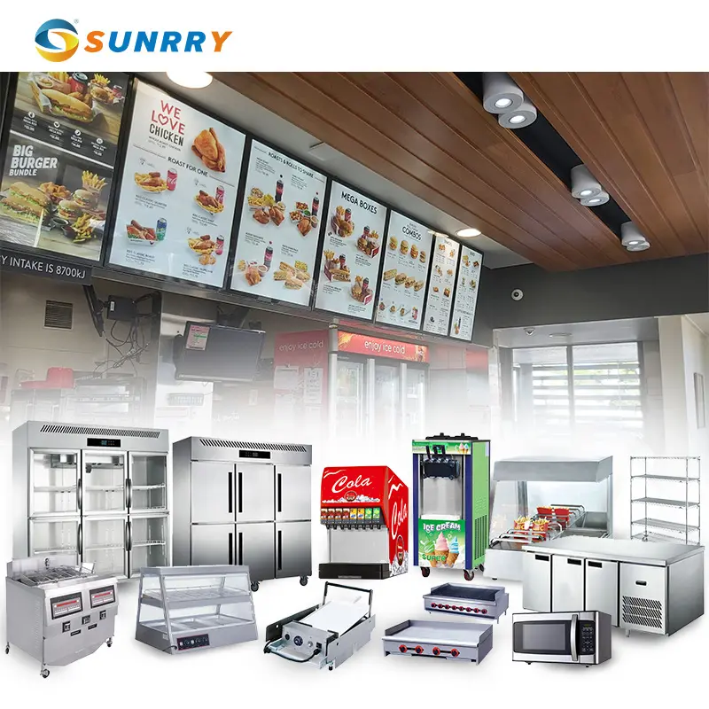 Fast Food Project Design Stainless Steel Catering Equipment KFC Kitchen Equipment Food Equipment Fast-Food