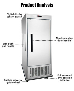 Chariot de restauration mobile en <span class=keywords><strong>acier</strong></span> inoxydable avec ventilateur de refroidissement, chariot de banquet, réfrigérateur vertical, capacité de 560 L - Product Image 5