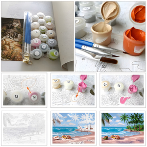Poupée <span class=keywords><strong>nue</strong></span> sexy pour fille, <span class=keywords><strong>peinture</strong></span> à l'huile par numéros, décoration de la maison, peintures à faire soi-même de PENGDAO - Product Image 2