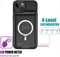 Étui de chargeur de batterie 10000mah pour iPhone 15 Plus 15 Pro Max, batterie externe, charge sans fil, étui magnétique pour iPhone 15 Pro