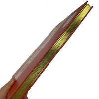 Livre de fiction de luxe personnalisé, recyclable, avec dorure à l'or, couverture rigide, impression de bord pulvérisé, impression de livres reliés
