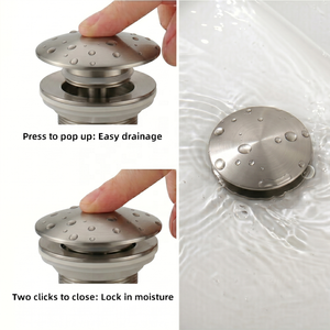 Desagüe <span class=keywords><strong>de</strong></span> latón moderno con filtro <span class=keywords><strong>para</strong></span> lavabo, fregadero, baño, cocina, uso hospitalario, conexión roscada, antiolores - Product Image 5