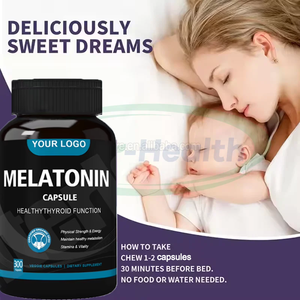 أوسرون الميلاتونين مكملات صحية للنوم شعر نباتي نقي 10 ملغ 50 ملغ 60 ملغ كبسولة ميلاتونين - Product Image 5