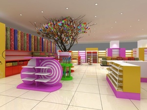 Moderno comida dulce de centro comercial quiosco de tienda de dulces diseño interior para la venta - Product Image 4