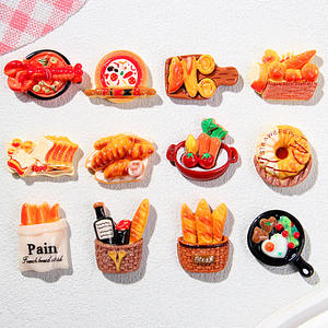 3D樹脂シミュレーション食品ミニパンDIY手作りミニ樹脂玩具アクセサリー - Product Image 2