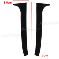 2er-Set Heckfenster-Seitenflügel-Spoiler Canards Splitter für VW Golf 6 MK6 GTI/GTR/GTD 08-13 Frontscheinwerfer-Augenlidverkleidungen