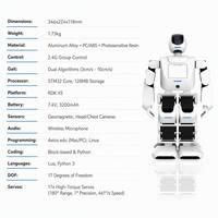Robot humanoïde intelligent CAHR-AELOS-EM avec moteur, pompe à engrenages, reconnaissance visuelle et interaction précise, personnalisable