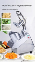 Fabrieksprijs Restaurant Automatische Groenterasp Snijmachine Slicer Hand Gehouden Groente Fruit Chopper Cutter Voedsel Ui
