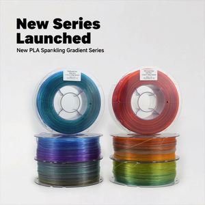 Lyjenny 1kg/bobine 1.75mm PLA Filament Sparkle Clear Gradient Aesthetics Series 3D Printer Compatible Plastic Rods - Product Image 4