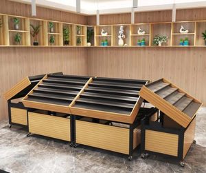Étagères en plastique de supermarché présentoir pour fruits et légumes support de produits commerciaux unité de marchandisage de magasin - Product Image 2