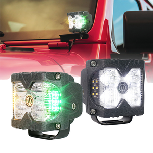 OVOVS 40W 12V Feux latéraux LED vert et jaune 3 pouces, feux de travail tout-terrain pour camions, véhicules tout-terrain <span class=keywords><strong>4x4</strong></span> - Product Image 1