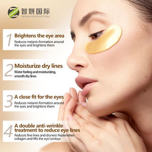 Private Label Anti Aging Feuchtigkeit spendende Augen pads Augen taschen entfernung Hydro gel maske Kristall kollagen Gold unter Augenklappen - Product Image 3