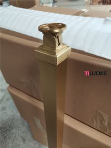 Barandillas <span class=keywords><strong>de</strong></span> Latón <span class=keywords><strong>de</strong></span> Estilo Antiguo Minimalista Moderno, Poste <span class=keywords><strong>de</strong></span> Escalera Montado en el Suelo, Barandilla <span class=keywords><strong>de</strong></span> <span class=keywords><strong>Madera</strong></span> para Interiores/Exteriores, Barandillas para Hoteles y Villas - Product Image 5