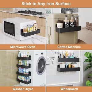 Organizador de <span class=keywords><strong>cocina</strong></span> magnético alto, estante de almacenamiento, utilizador de espacio efectivo para <span class=keywords><strong>estantes</strong></span> de nevera y almacenamiento de <span class=keywords><strong>cocina</strong></span> - Product Image 6