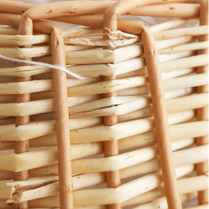 Cesta <span class=keywords><strong>de</strong></span> Mimbre Natural Hecha a Mano para Almacenamiento, Cesta Tejida para Flores Artificiales, <span class=keywords><strong>Arreglos</strong></span> Florales, Decoración del Hogar, Ropa - Product Image 6