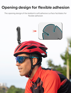 AMGISNユニバーサルフレキシブル接着マウントInsta360/DJI Osmo/GoPro Heroアクションカメラオートバイ用ヘルメットベースアクセサリー - Product Image 4