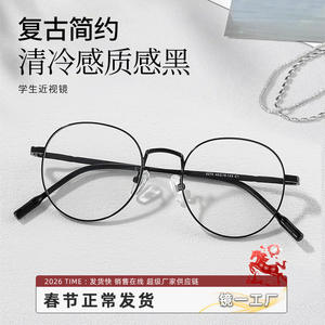 Monture de lunettes ronde Danyang 5279, monture intégrale légère en métal, lunettes pour femmes, verres en plastique - Product Image 5