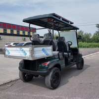 Voiture de golf électrique haute vitesse longue portée avec rétroviseur réglable et support de queue de club pour usage commercial