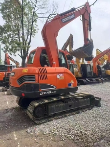 Doosan DX75LC-9C DX75LC DX75 7,5 tonnes 7 tonnes 8 tonnes Pelles d'occasion Mini excavatrices Équipement Machinerie d'Occasion Pelleteuse sur chenilles CE - Product Image 3