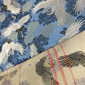 Tissu de brocart d'ameublement vente chaude prêt à expédier mode nouvelle soie noir <span class=keywords><strong>bleu</strong></span> rose 50 brocart Jacquard tissé 100% polyester - Product Image 5