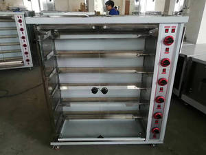 Asador de Pollos Eléctrico/a Gas de Alta Capacidad, Máquina Asadora de Pollos, <span class=keywords><strong>Horno</strong></span> Asador de Pollos - Product Image 2