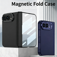 Étui de téléphone magnétique 2-en-1 avec béquille pour iPhone Duo, coque anti-chute
