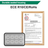 Lumière de travail LED rectangulaire industrielle Emark 3x5 pouces 40W pour New Holland 9829523