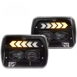 Faro LED Cuadrado de 45W 5x7 Pulgadas, Luz Alta y Baja, DRL, 6000LM, Universal para Jeeps, Todoterrenos, SUV, IP68 Impermeable, 12V DC - Product Image 5