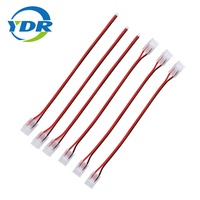 Konektor Adaptor Strip LED SMD/COB 2/3/4/5pin 5/8/10mm Klip Inti Tembaga Kabel Isolasi Karet Elektronik