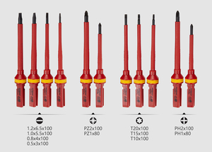 Msd 13-Mảnh Kim Loại Bền Rãnh Tuốc Nơ Vít Bộ 1000V Điện Cách Điện Cao Điện Áp Dụng Cụ Tay Cứng Trường Hợp 3 Năm - Product Image 5