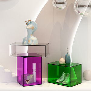 Caja de decoración de exhibición de acrílico de <span class=keywords><strong>color</strong></span> JERY gran centro comercial escaparate de exhibición decorativa de vacaciones - Product Image 5