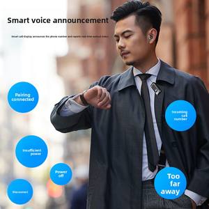 Vibración de Llamada entrante K55 JL para auriculares, cable retráctil con Clip, LED inteligente, deportes, oreja única, estilo intrauditivo ANC BT 5,2 - Product Image 3