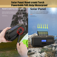 587 DAB AM FM WB Multiband-Radio Notfall-Rundfunklautsprecher Wasserdichte Powerbank Taschenlampe Tragbares Heim-Kurbelradio mit Solarbetrieb