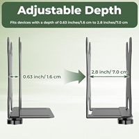 Adjustable Thin Client Mini PC VESA Mount Wall/Desk Monitor for Stand for //NUC/ Mini Small CPUs