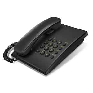 Teléfono barato para el hogar y la Oficina con cable fijo, material ABS, función <span class=keywords><strong>de</strong></span> identificación <span class=keywords><strong>de</strong></span> llamadas para uso en habitaciones <span class=keywords><strong>de</strong></span> huéspedes <span class=keywords><strong>de</strong></span> hoteles - Product Image 1
